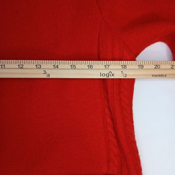 Boos Austrian Original New Wool Cardigan Coin Detail Buttons 44 M Red Vintage - Picture 9 of 12